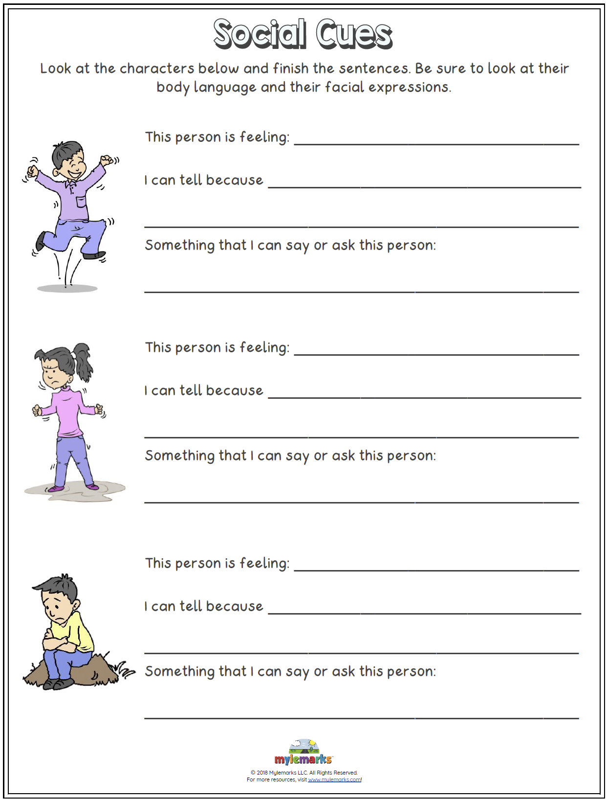 Social Skills Worksheets Worksheets Library