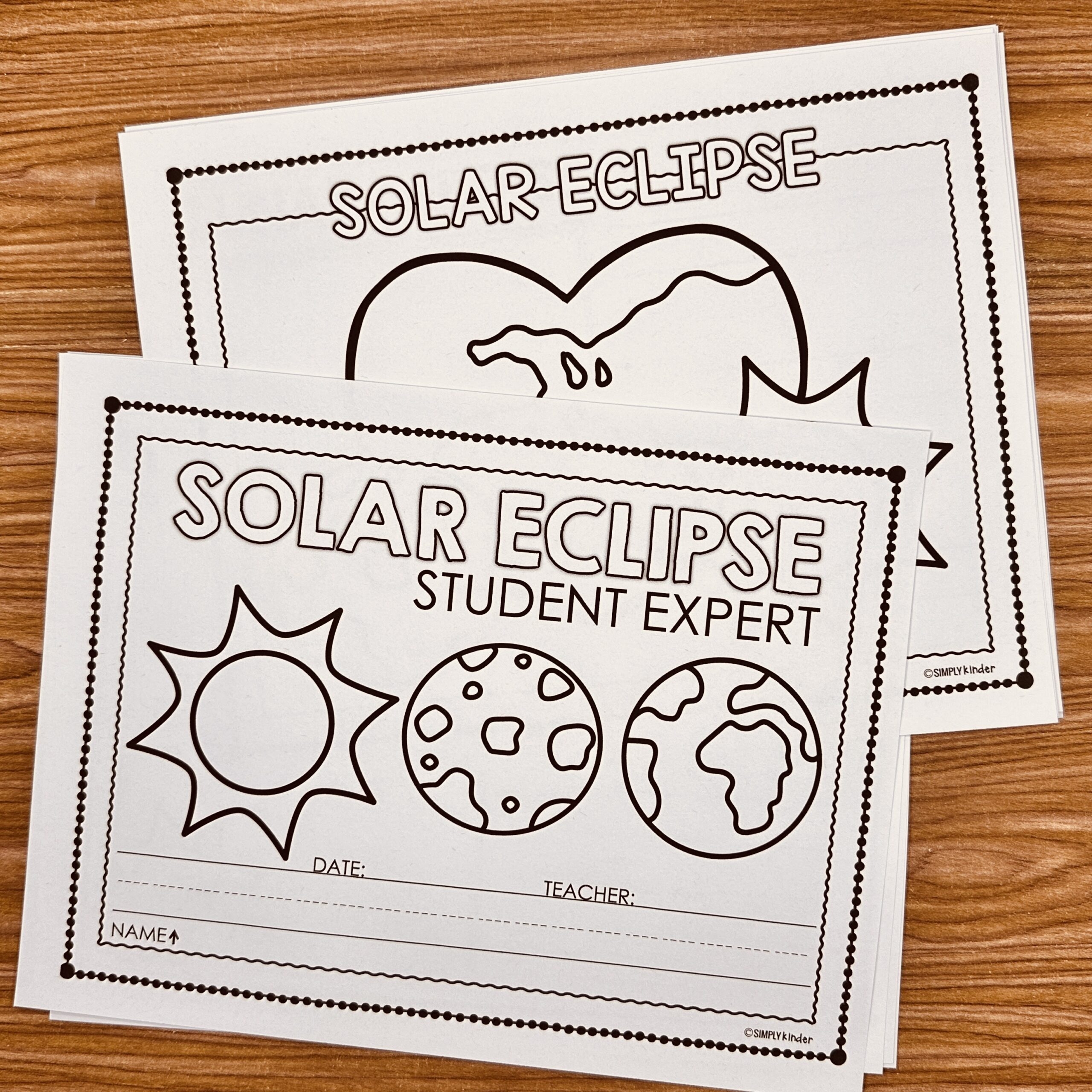 Solar Eclipse Certificates Simply Kinder Plus