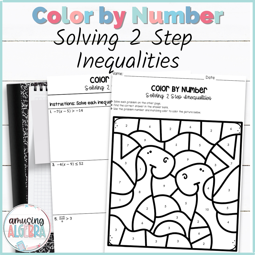 Solving Two Step Inequalities Coloring Activity Made By Teachers Solving Two Step Inequalities Coloring Activity Made By Teachers