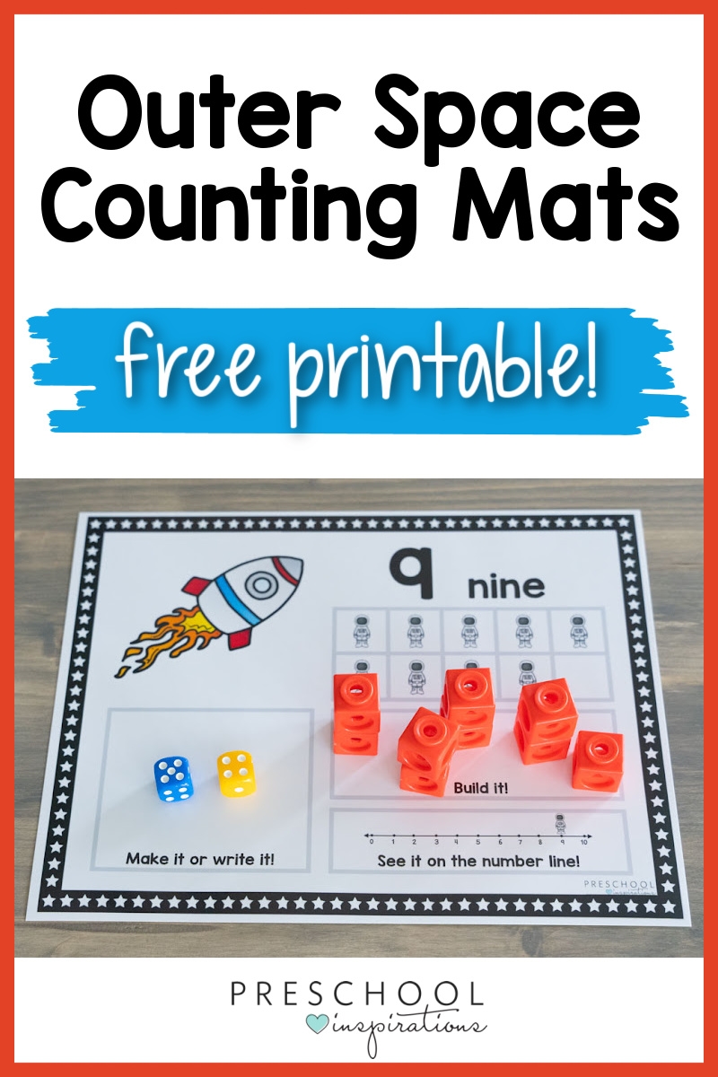 Free Printable Preschool Counting Mats