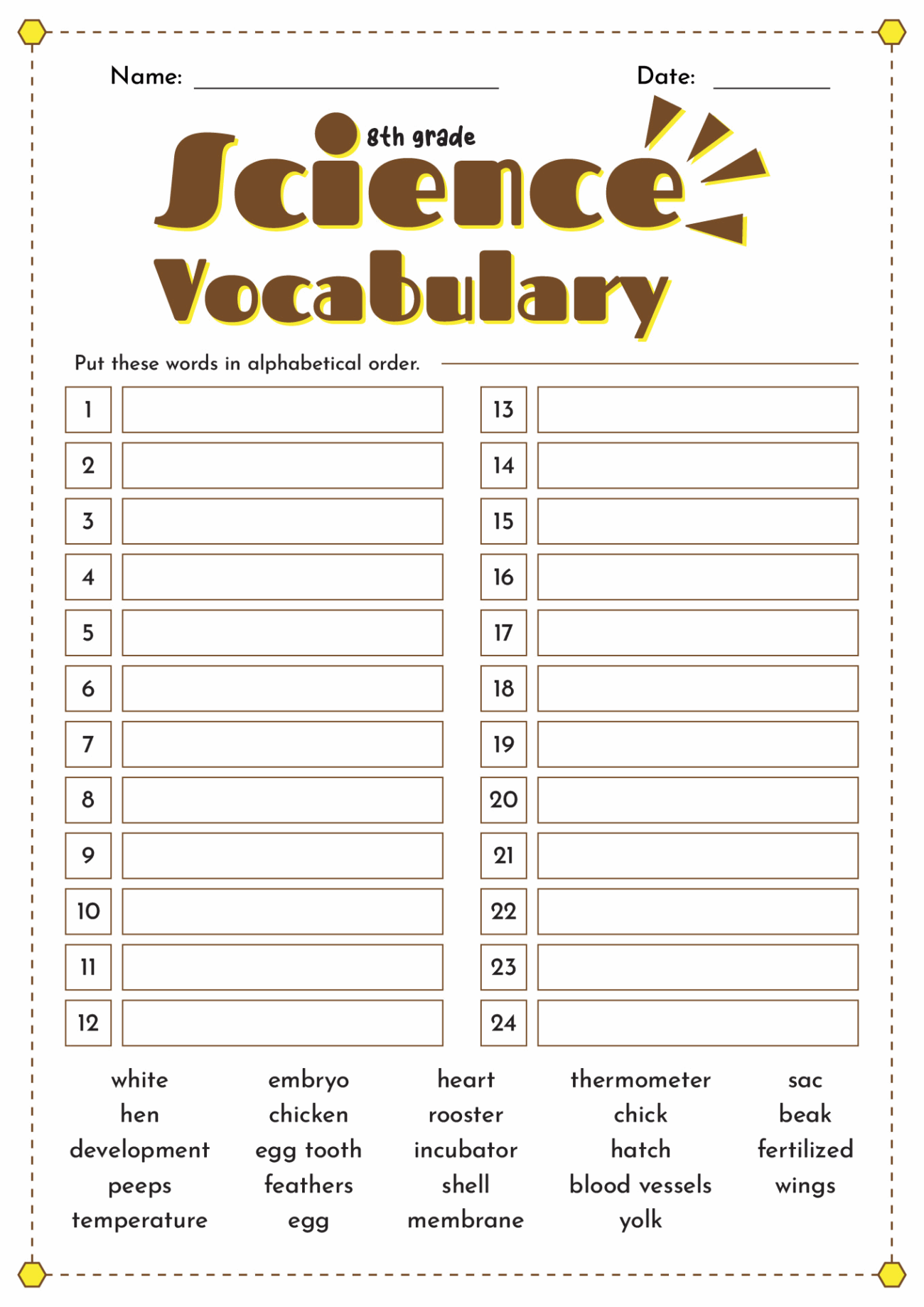 Spelling Test Interactive Exercise For 8TH GRADE Live Worksheets