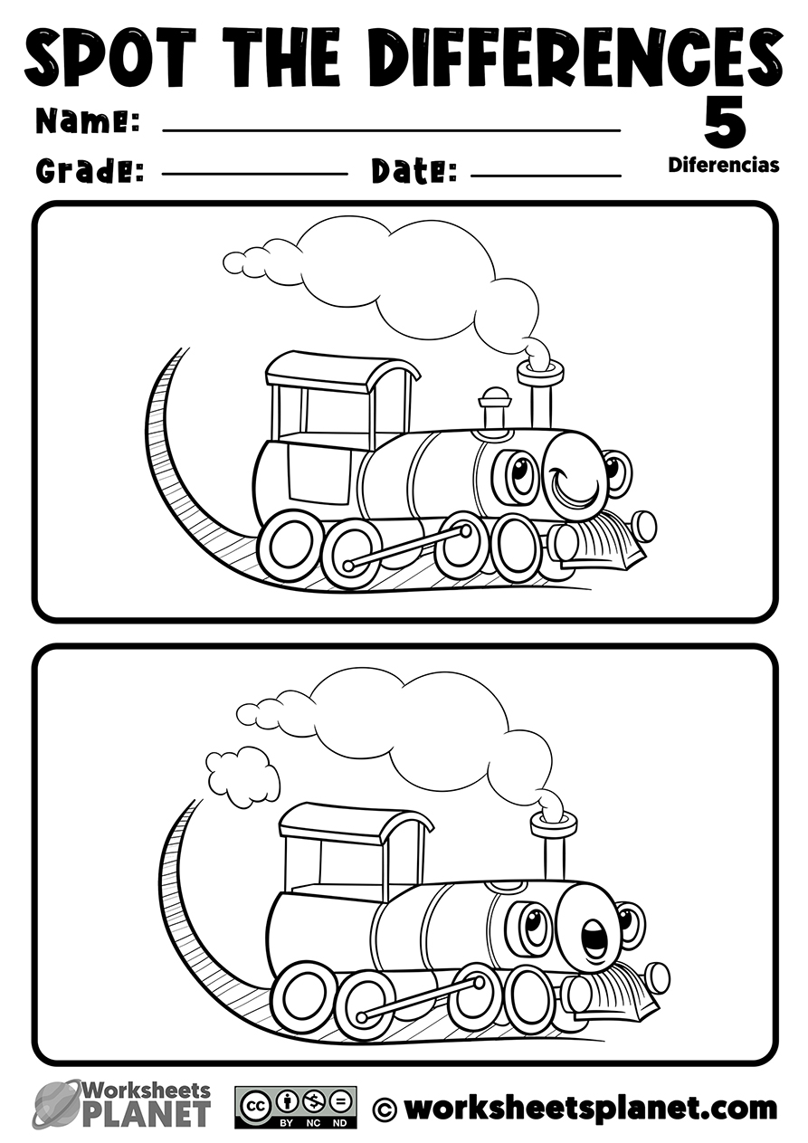 Spot The Difference Pictures For Kids Find The Differences Worksheets Library