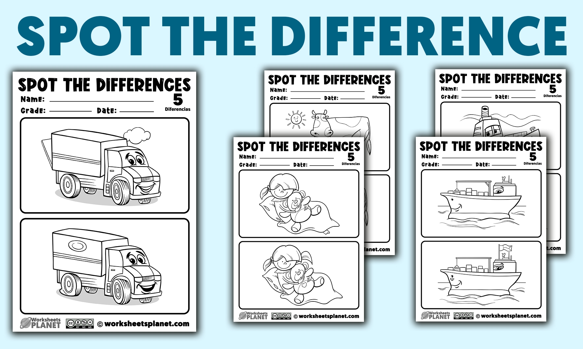 Spot The Difference Pictures For Kids Find The Differences Worksheets Spot The Difference Pictures For Kids Find The Differences Worksheets