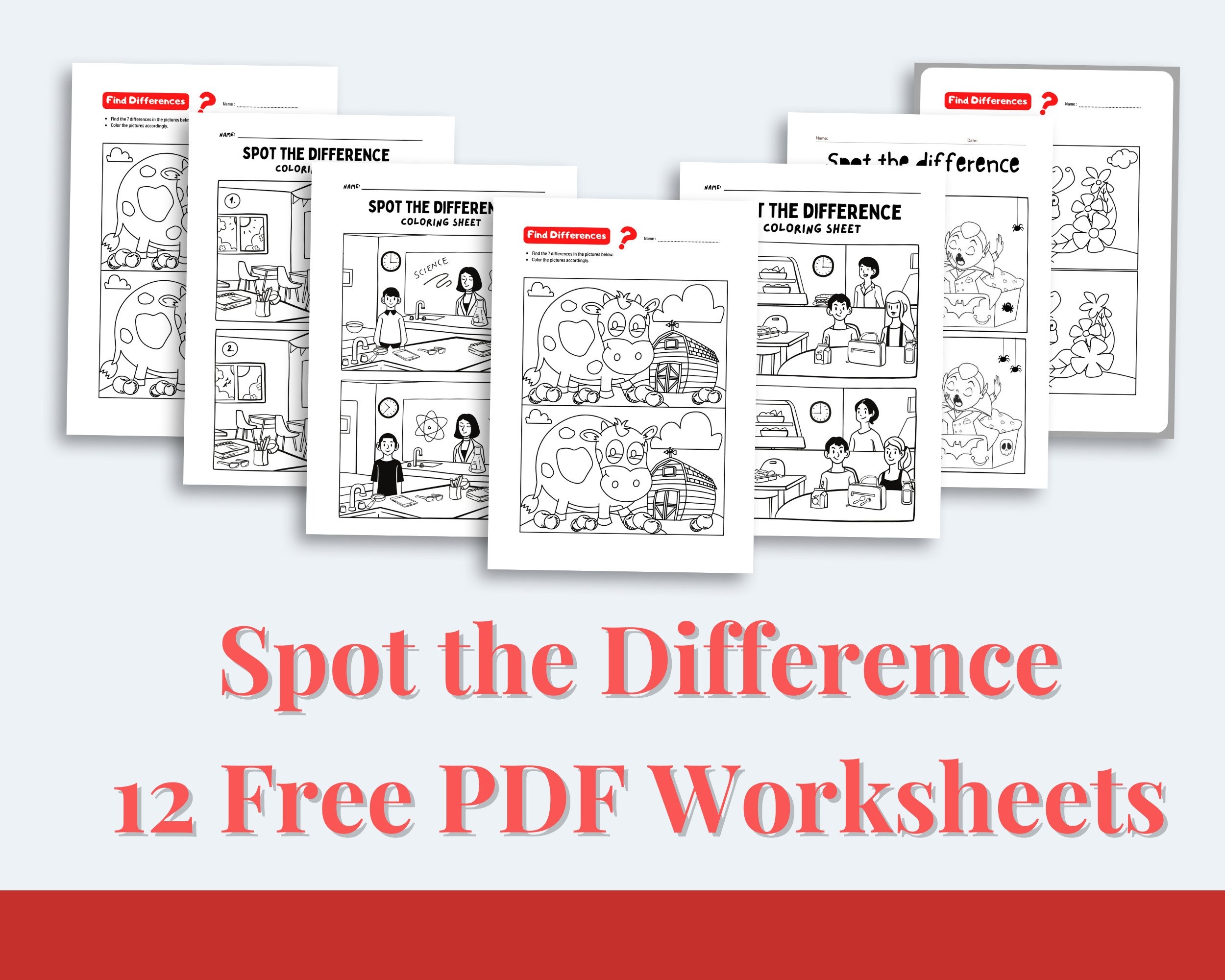 Spot The Difference Worksheets 22 Free PDF Printables Spot The Difference Worksheets 22 Free PDF Printables