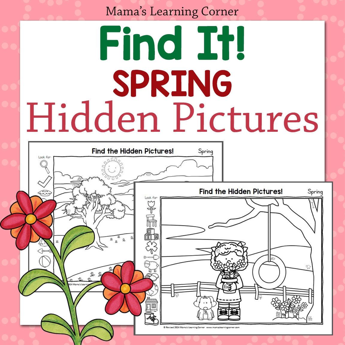 Spring Hidden Picture Worksheets Mamas Learning Corner Spring Hidden Picture Worksheets Mamas Learning Corner
