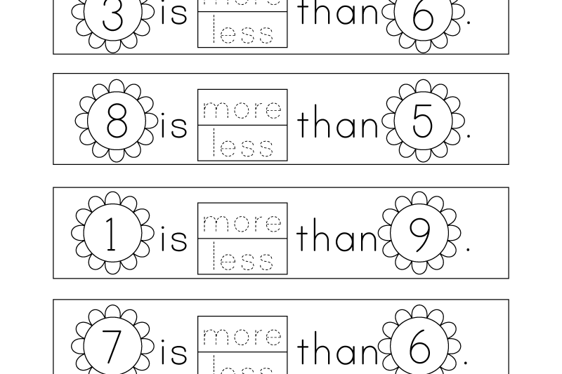 Free Math Kindergarten Worksheets