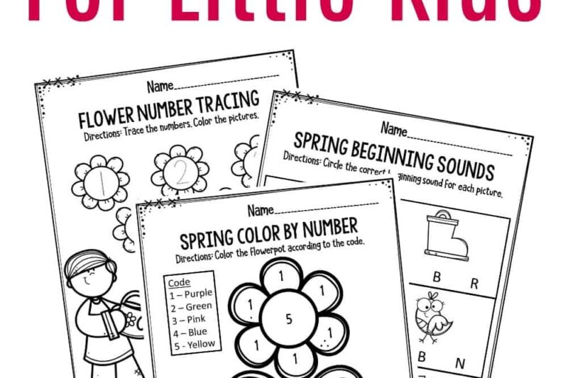 Free Preschool Printable Worksheets Spring