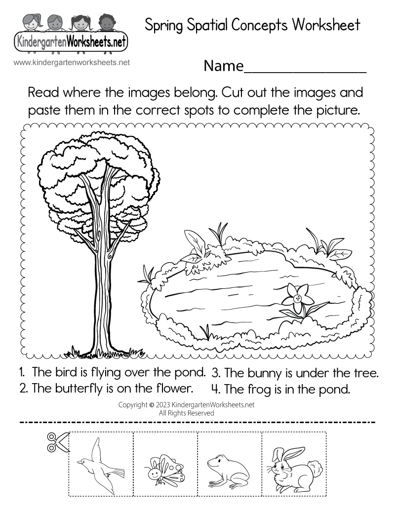 Spring Spatial Concepts Worksheet Free Printable Digital U0026 PDF