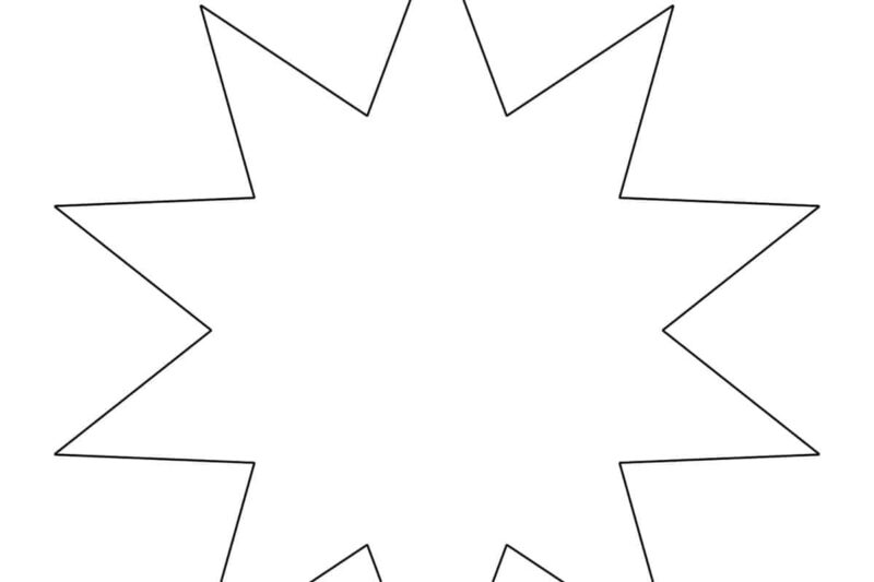 Preschool Printable Star Template