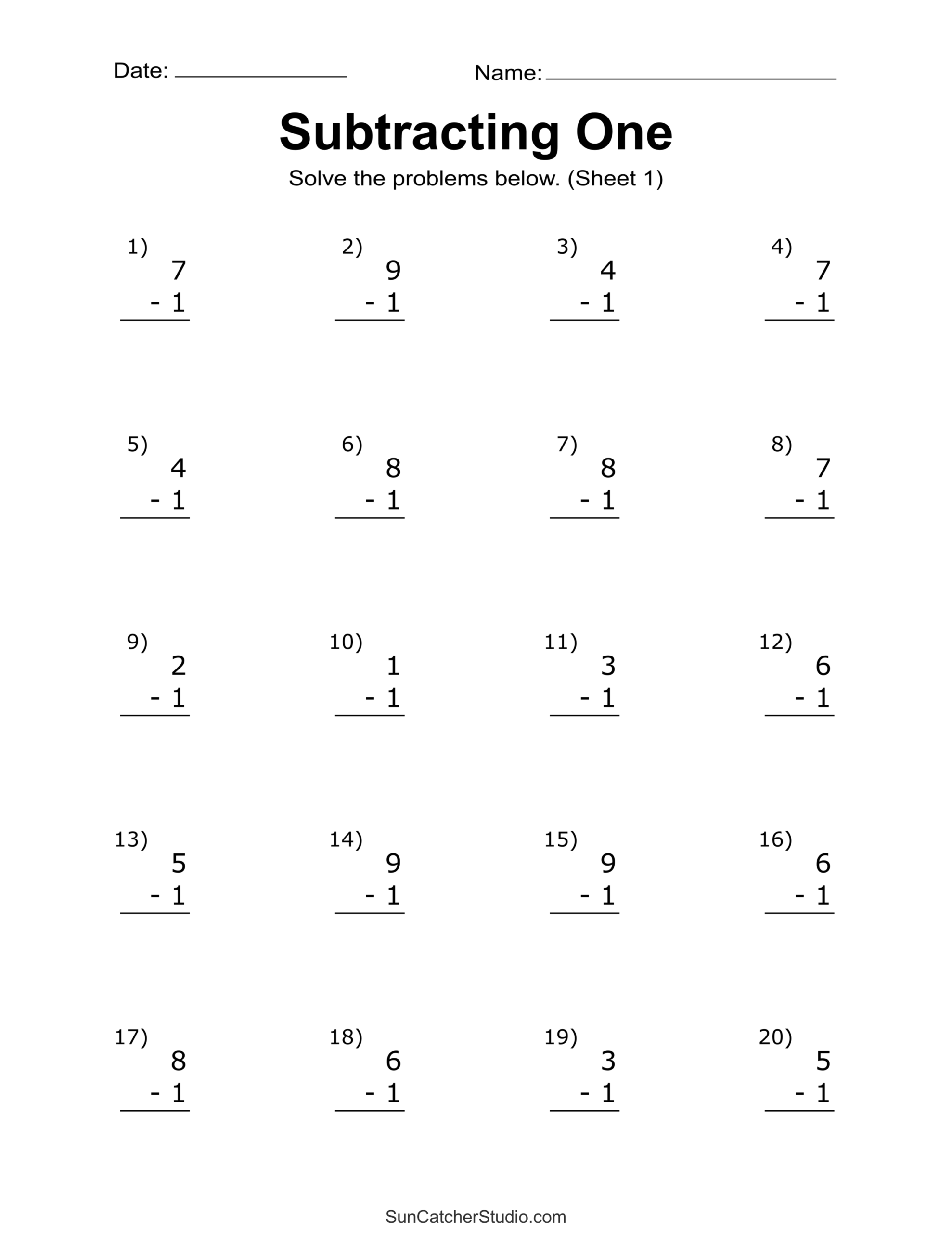 Free Printable Addition Subtraction Integers Worksheets