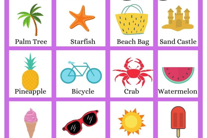 Printable Bingo Games For Preschoolers
