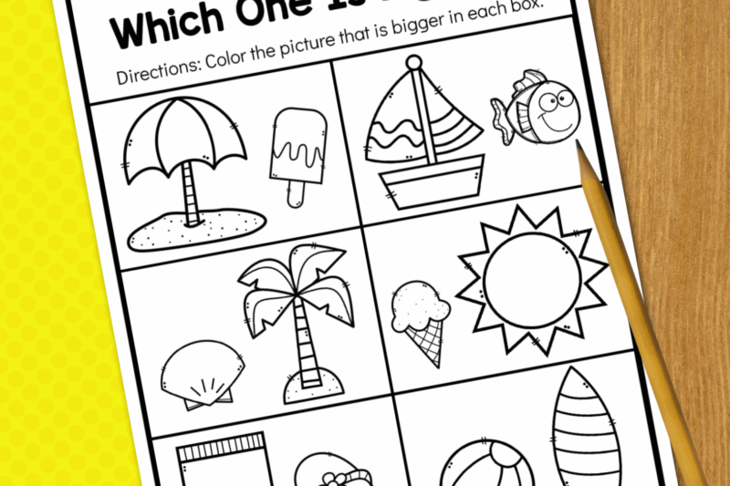 Summer Printables For Preschoolers