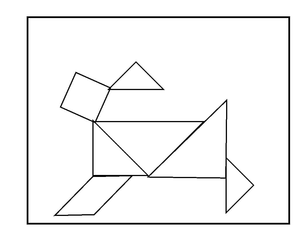 Tangram Dog Coloring Page Download Print Or Color Online For Free