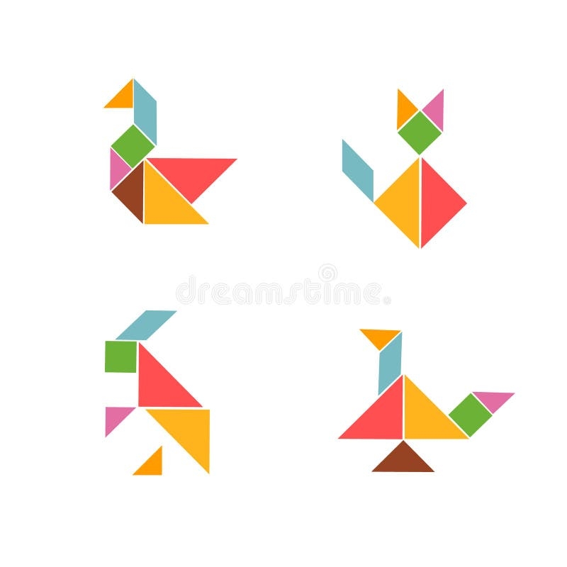 Tangrams Printable Preschool Patterns Color