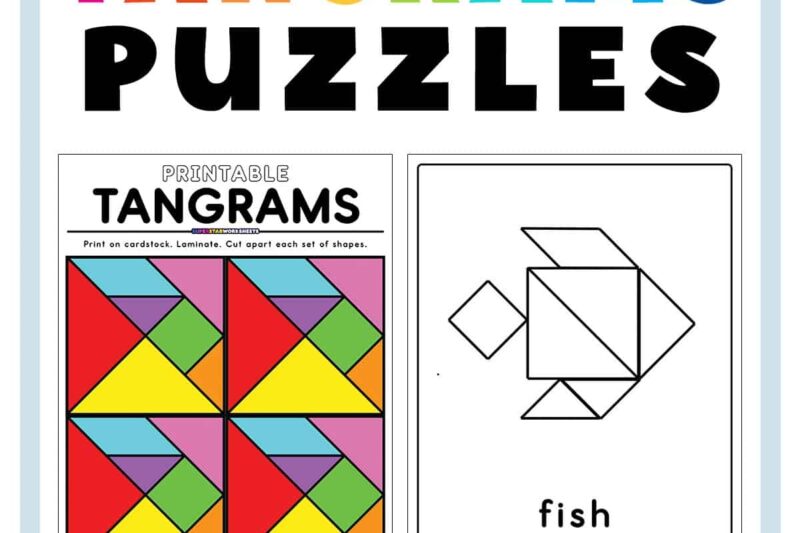 Tangrams Printable Preschool Patterns Color