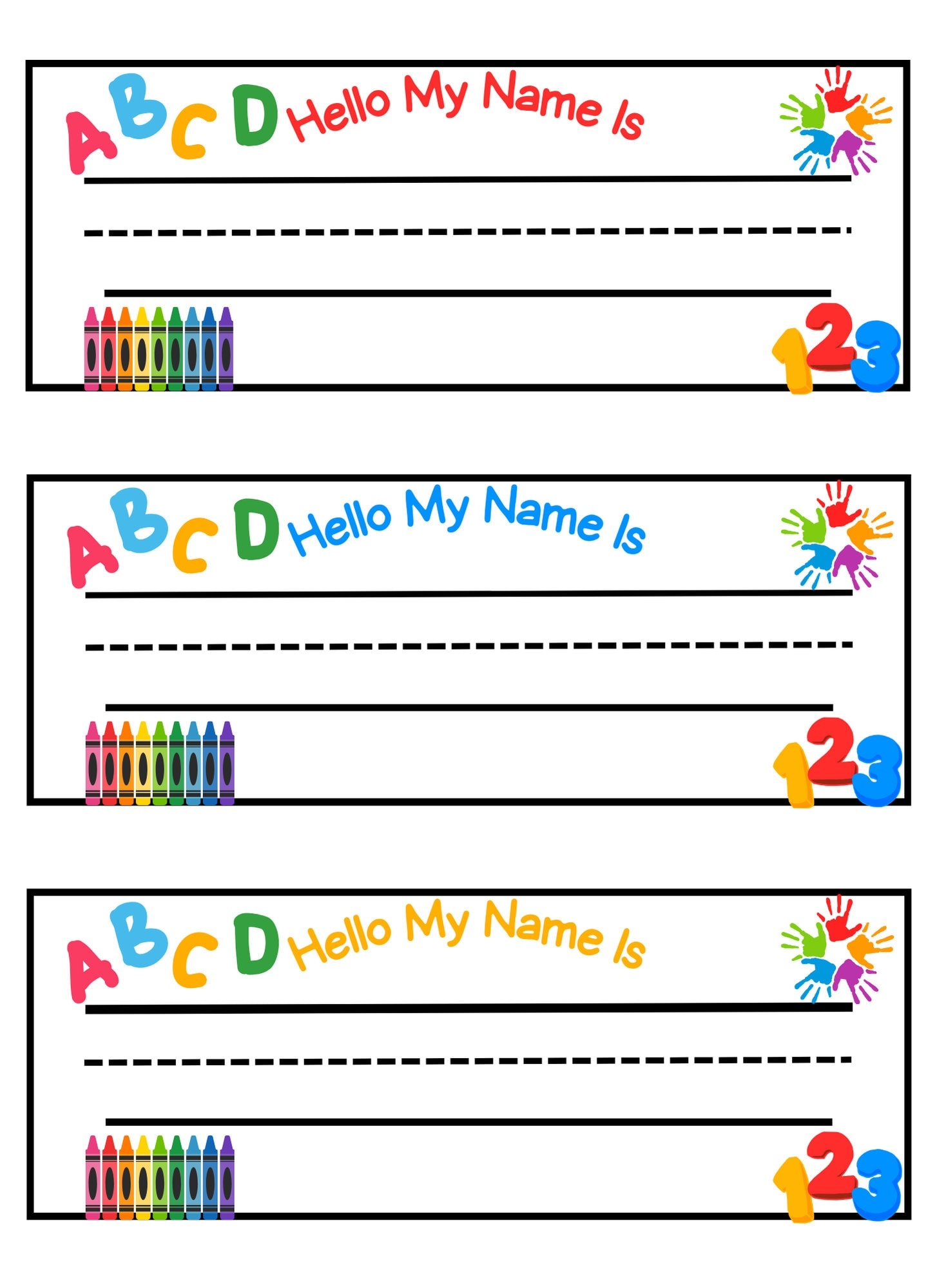 Teachers Printable Name Tags Fun Labels For Todd U0026 Preschool Worksheets Library