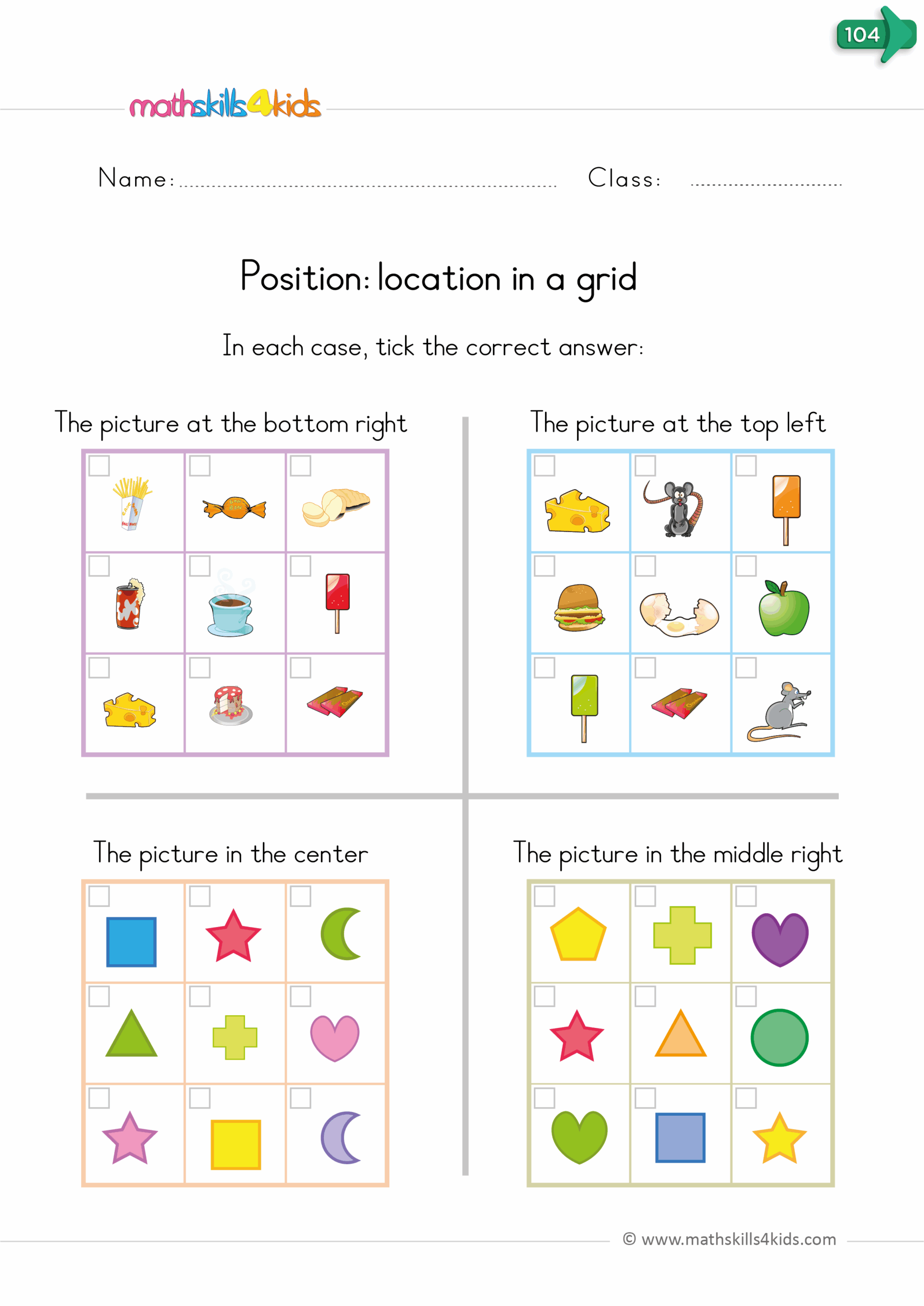 Directional Words Worksheets For Kindergarten Directional Words Worksheets For Kindergarten