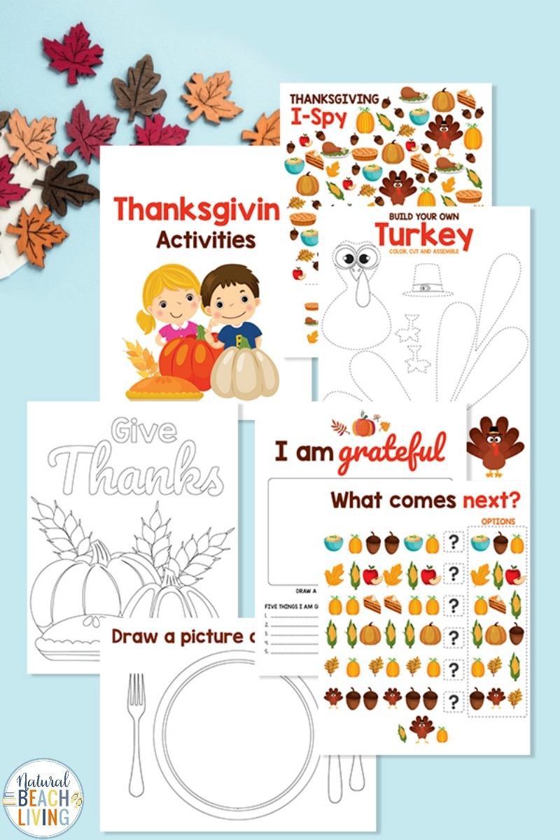 Easy Thanksgiving Printables For Preschoolers Easy Thanksgiving Printables For Preschoolers