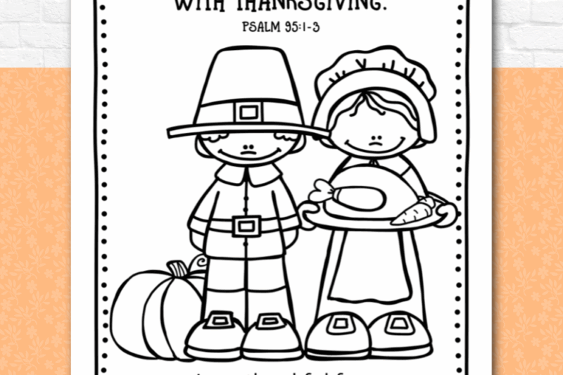 Thanksgiving Bible Printables For Preschoolers