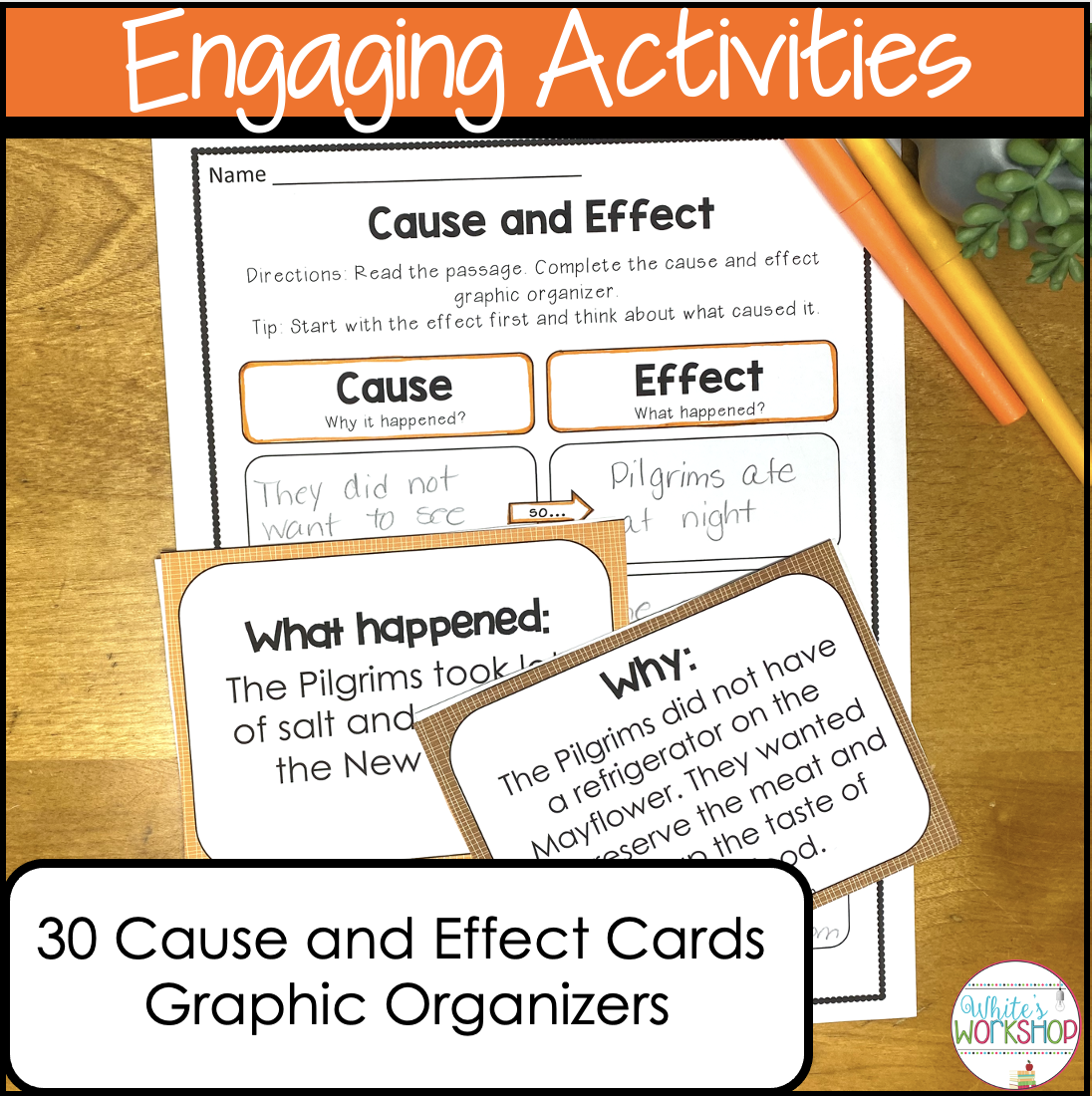 Thanksgiving Cause And Effect Reading Comprehension Activities Made By Teachers