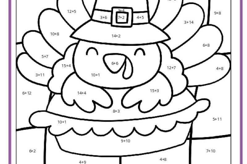 Kindergarten Turkey Math Worksheets