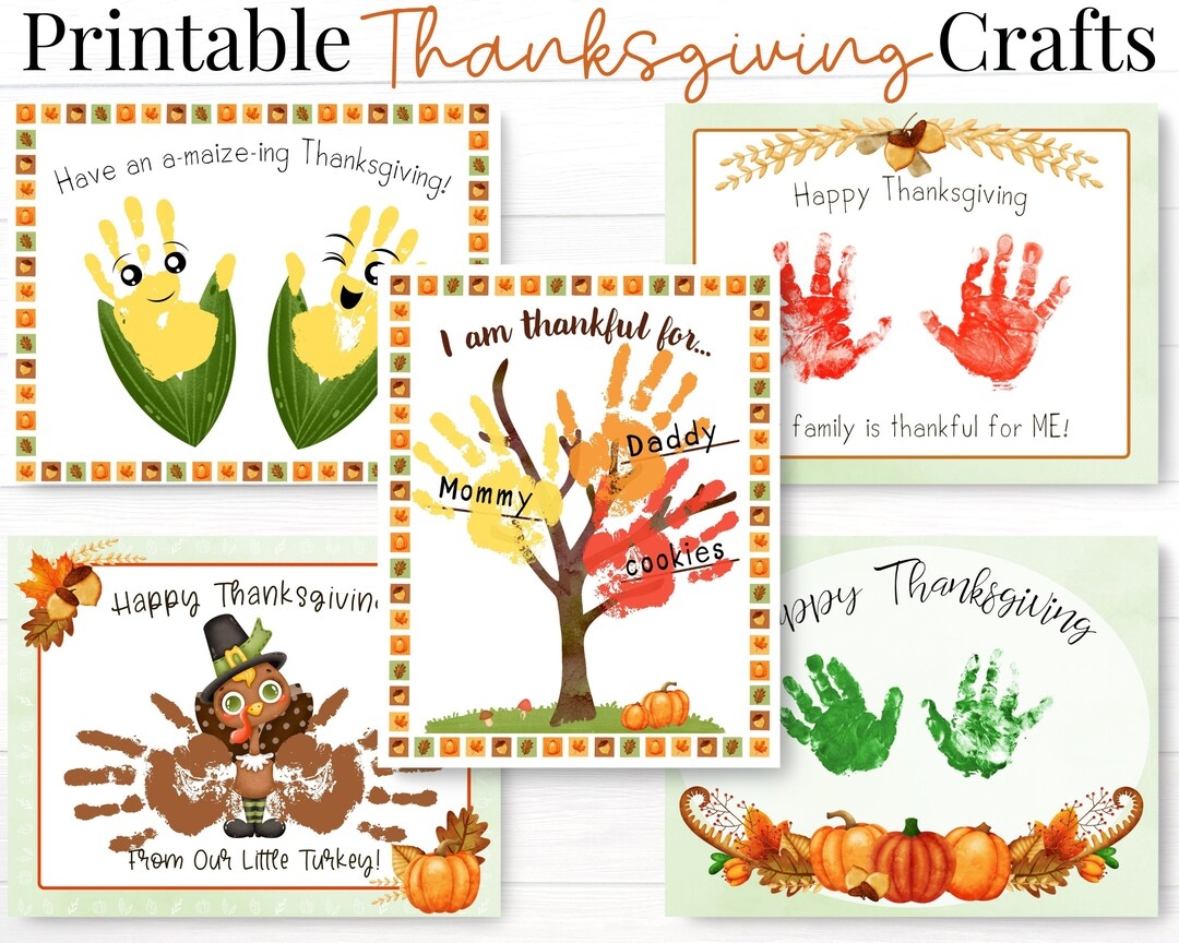 Thanksgiving Crafts For Kids Printable Handprint Art Activities Set Toddler Thanksgiving Cards Etsy Thanksgiving Crafts For Kids Printable Handprint Art Activities Set Toddler Thanksgiving Cards Etsy