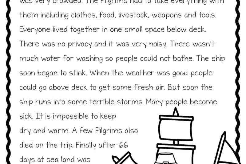 Thanksgiving Reading Comprehension Worksheets 3rd Grade