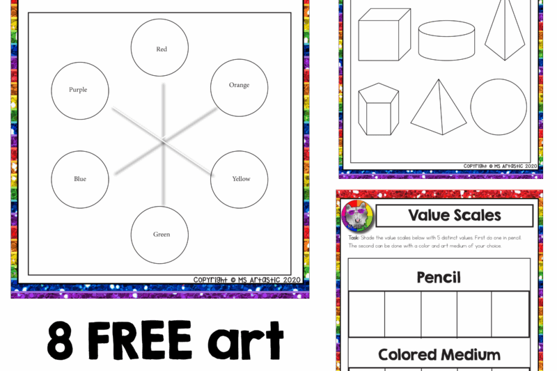 Free Printable Art Worksheets For Kindergarten