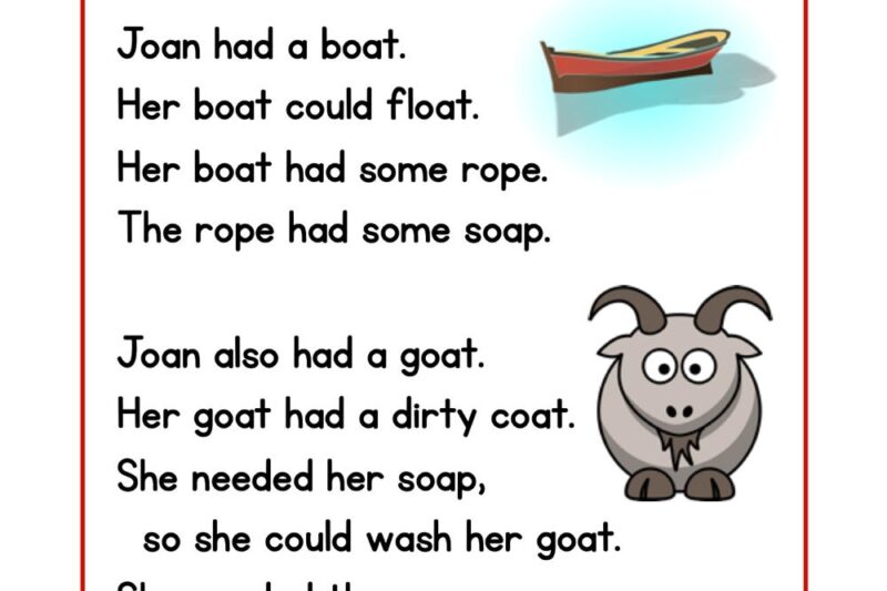Free Printable Long O Digraph Worksheets