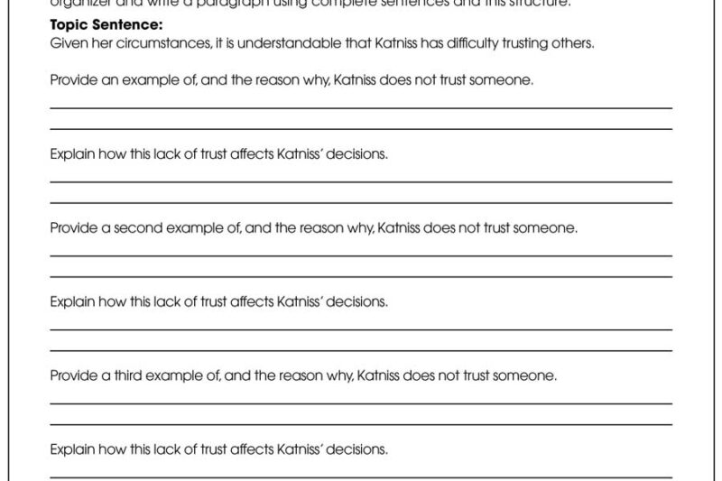 Free Printable Hunger Games Worksheets