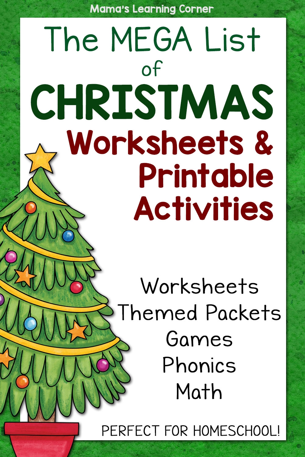 The Ultimate Guide To Christmas Worksheets And Printable Activities Mamas Learning Corner