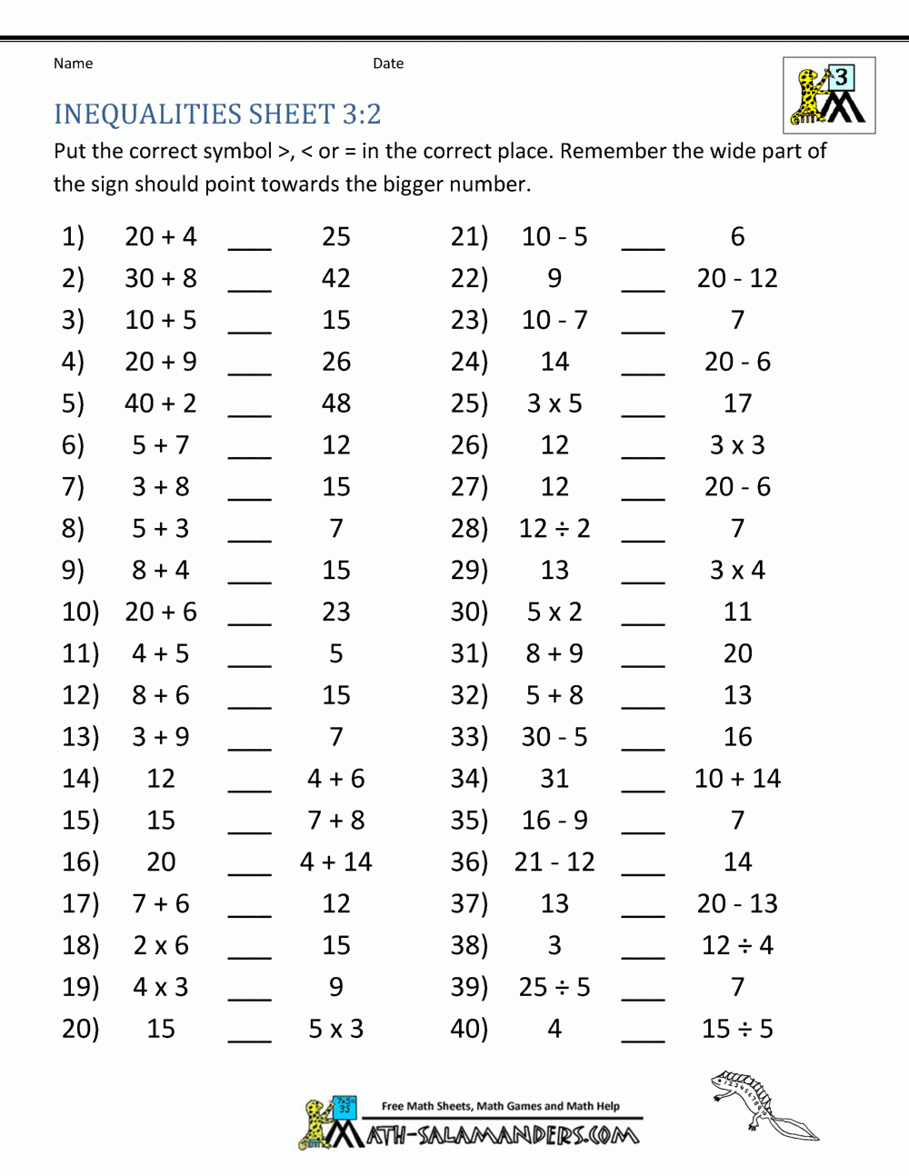 Third Grade Math Practice Rounding Inequalities And Multiples Third Grade Math Practice Rounding Inequalities And Multiples