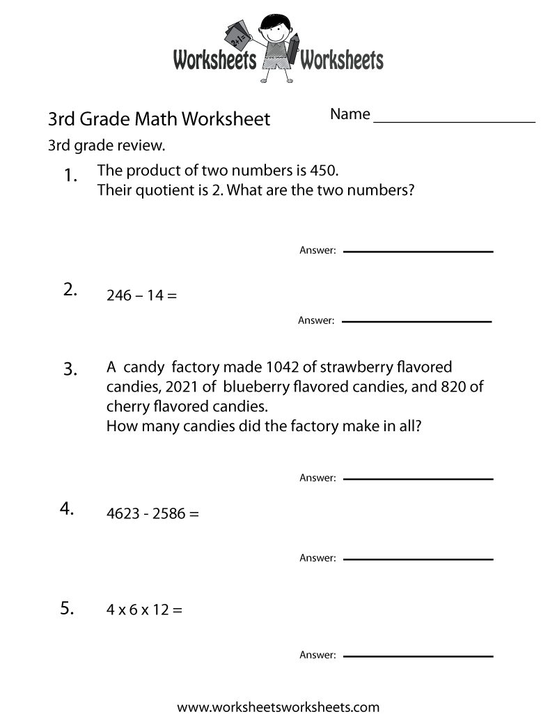 Third Grade Math Practice Worksheet Worksheets Worksheets Third Grade Math Practice Worksheet Worksheets Worksheets