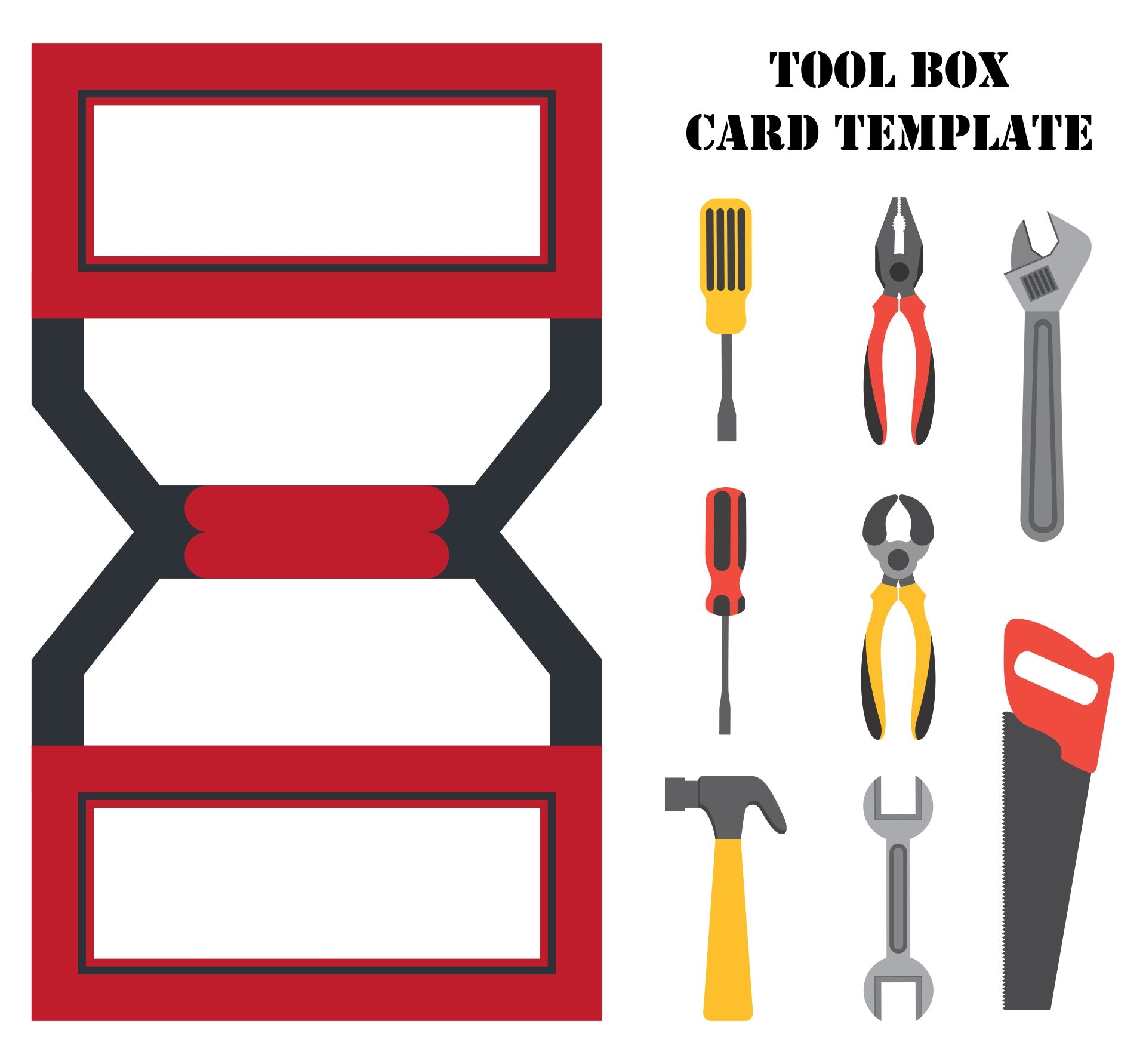 Tool Box Template 10 Free PDF Printables Printablee
