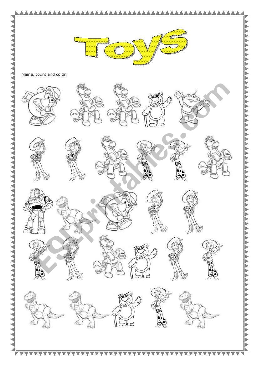 Toys Story for Young Kids ESL Worksheet By OlgaD86