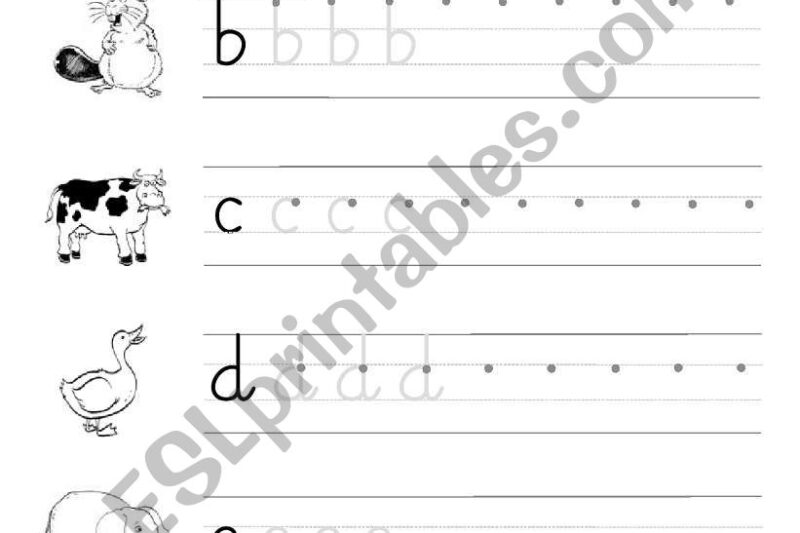Alphabet Copy Worksheets