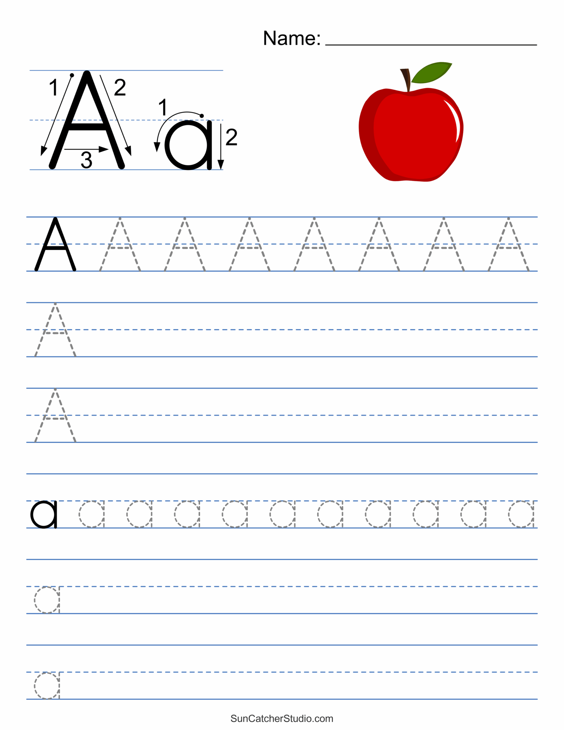 Free Printable Letter Aa Worksheet Free Printable Letter Aa Worksheet