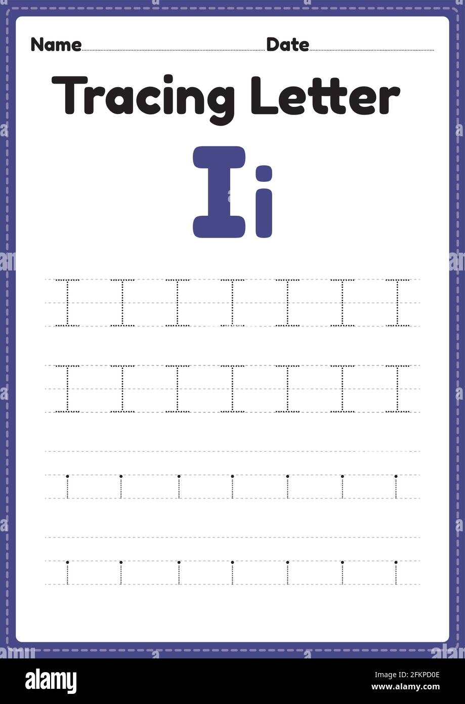 Free Kindergarten Writing Worksheets Letter I