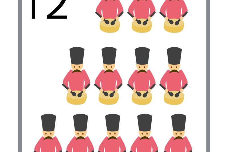 12 Days Of Christmas Preschool Printable