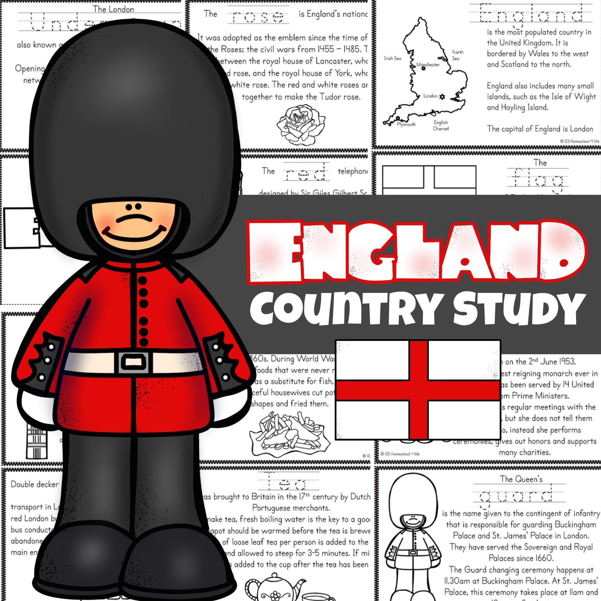  u200d FREE England For Kids Printable Reader To Color Read And 
