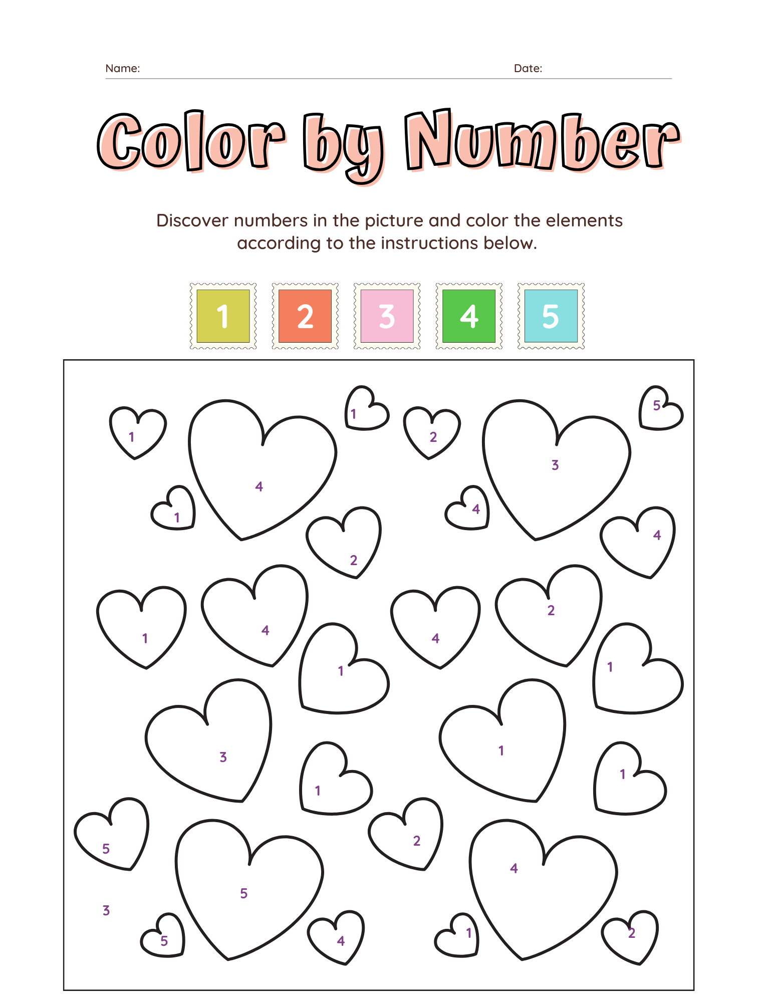 February Worksheets Printable For Kindergarten