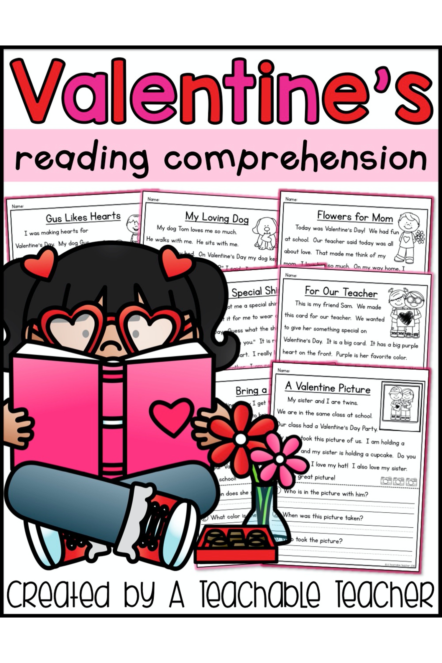 Valentine s Day Reading Comprehension A Teachable Teacher