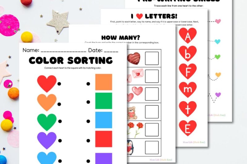 Free Printable Valentines Worksheets