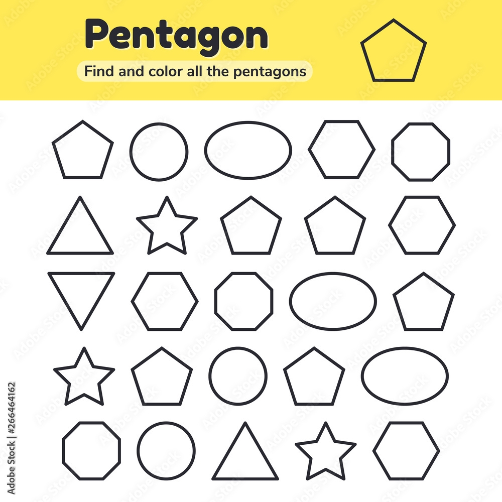 Free Hexagon Worksheets For Kindergarten