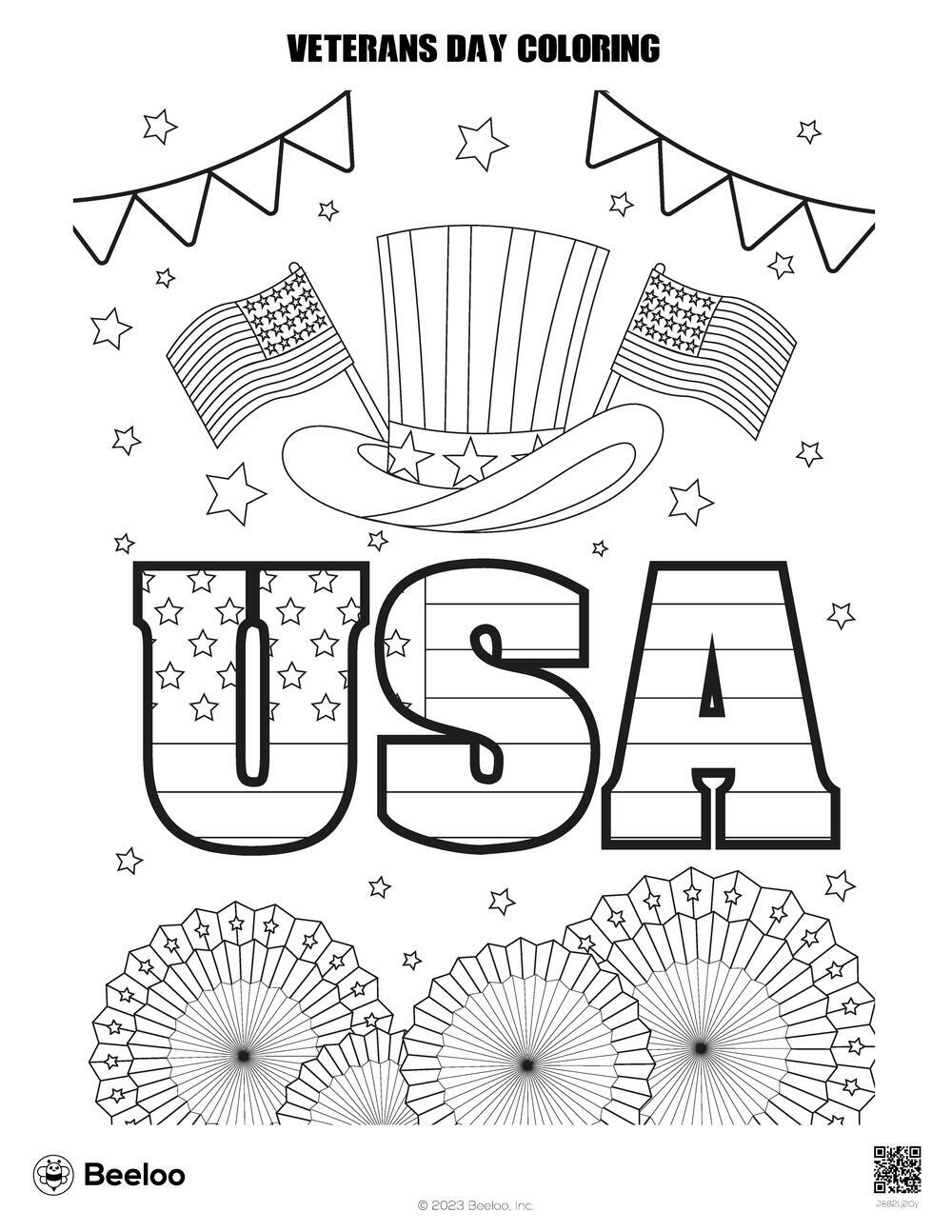 Veterans Day Preschool Crafts Printable