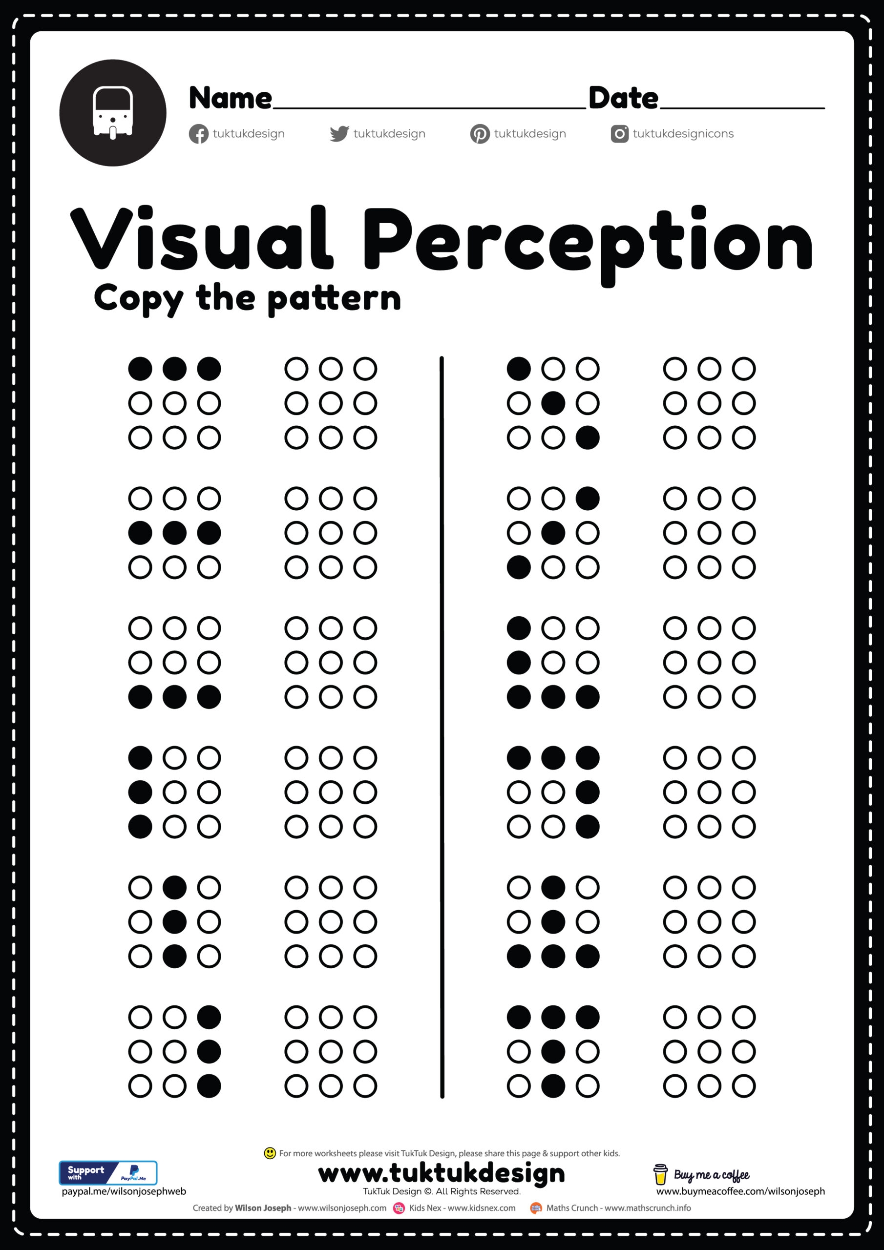 Visual Perceptual Worksheet Free Printable PDF For Kids Visual Perceptual Worksheet Free Printable PDF For Kids