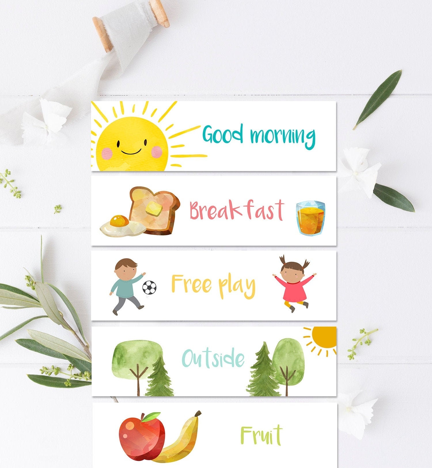 Free Printable Visual Schedule Preschool Free Printable Visual Schedule Preschool