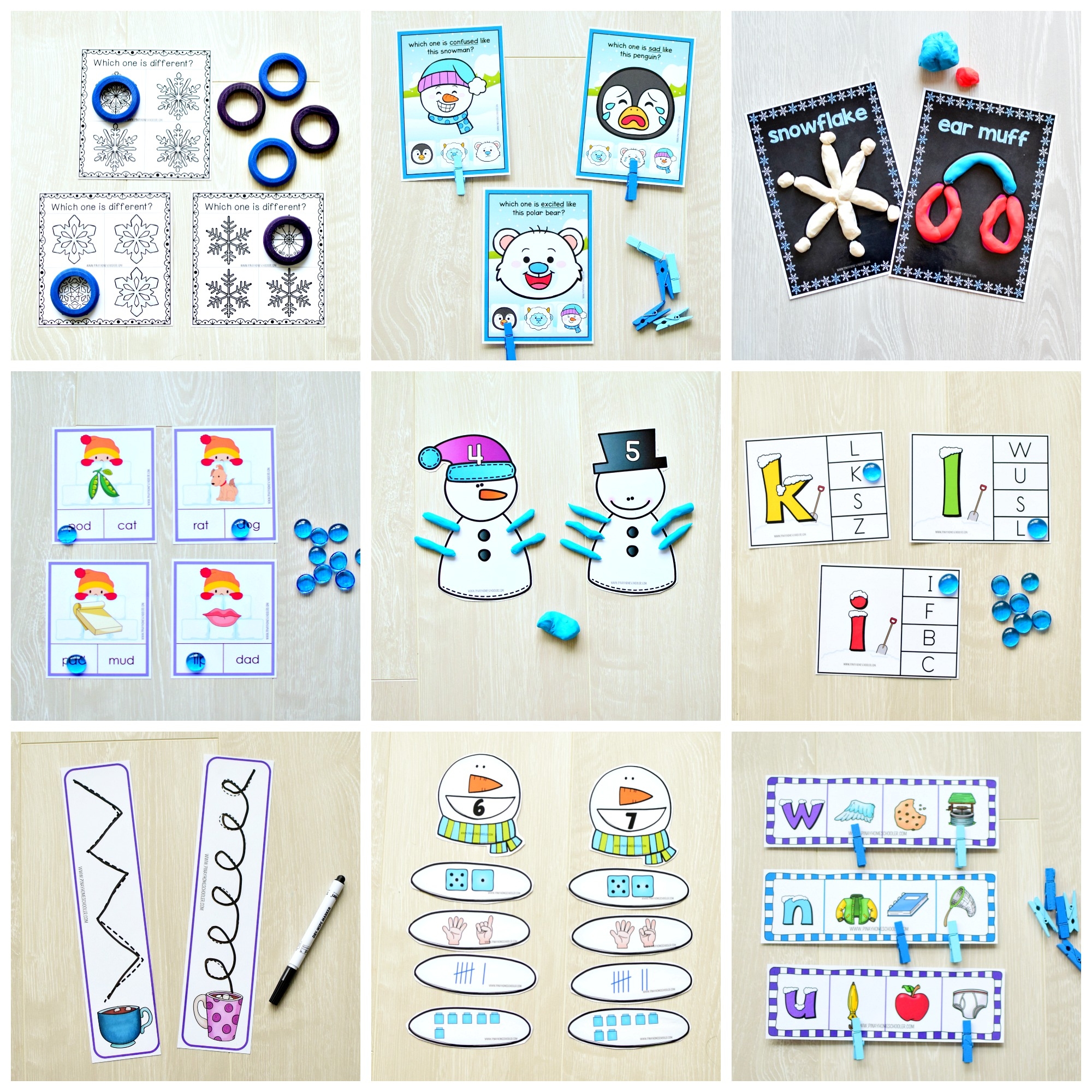 Winter Preschool Printable Pack