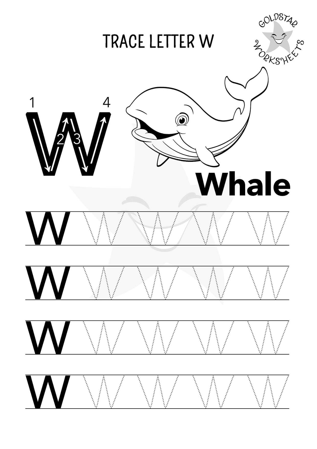 Wonderful U0026 Free Letter W Tracing Worksheets Whales Wolves U0026 Worms Wonderful U0026 Free Letter W Tracing Worksheets Whales Wolves U0026 Worms