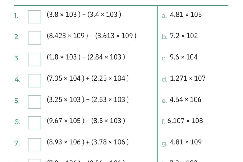 Calculator Math Worksheets